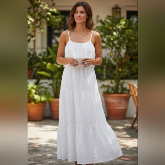 India Boutique Sleeveless Lined Sundress w/ layered bust OS (Looks Small) - Picture 2 of 7